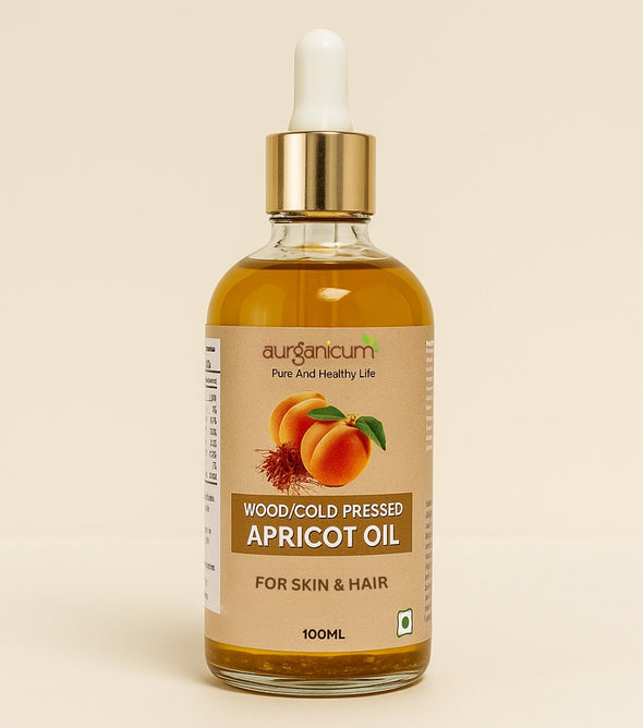 Wood/Cold-Pressed Apricot Oil (Infused Saffron)