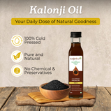 Cold-Pressed Kalonji Oil (Black Seed Oil) – 100% Pure Edible Nigella Sativa Oil