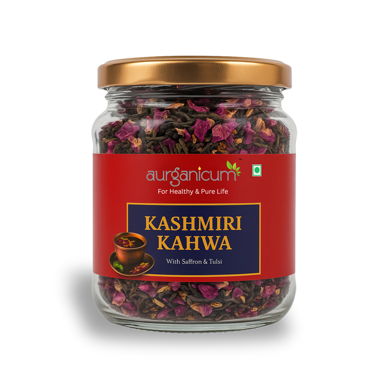 Kashmiri Kahwa (Raw) – Saffron, Cardamom & Green Tea with Whole Spices
