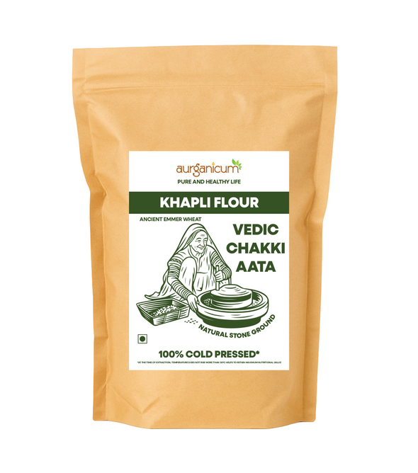 Khapli Atta Low-Gluten Flour (Emmer Wheat Flour)
