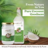 Wood Pressed Coconut Oil (Nariyal Ka Tel | Thenga Ennai | Kopra Tel | Narikela Taila | Kobbari Nune)