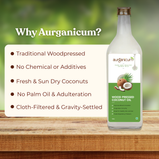 Wood Pressed Coconut Oil (Nariyal Ka Tel | Thenga Ennai | Kopra Tel | Narikela Taila | Kobbari Nune)