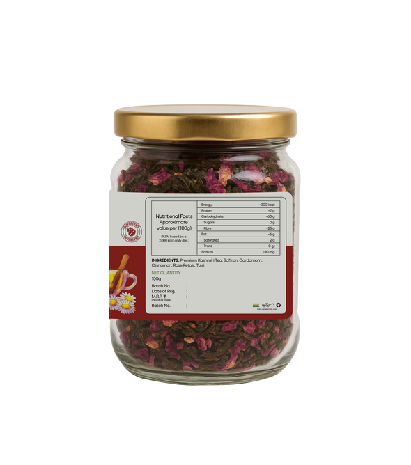 Kashmiri Kahwa (Raw) – Saffron, Cardamom & Green Tea with Whole Spices